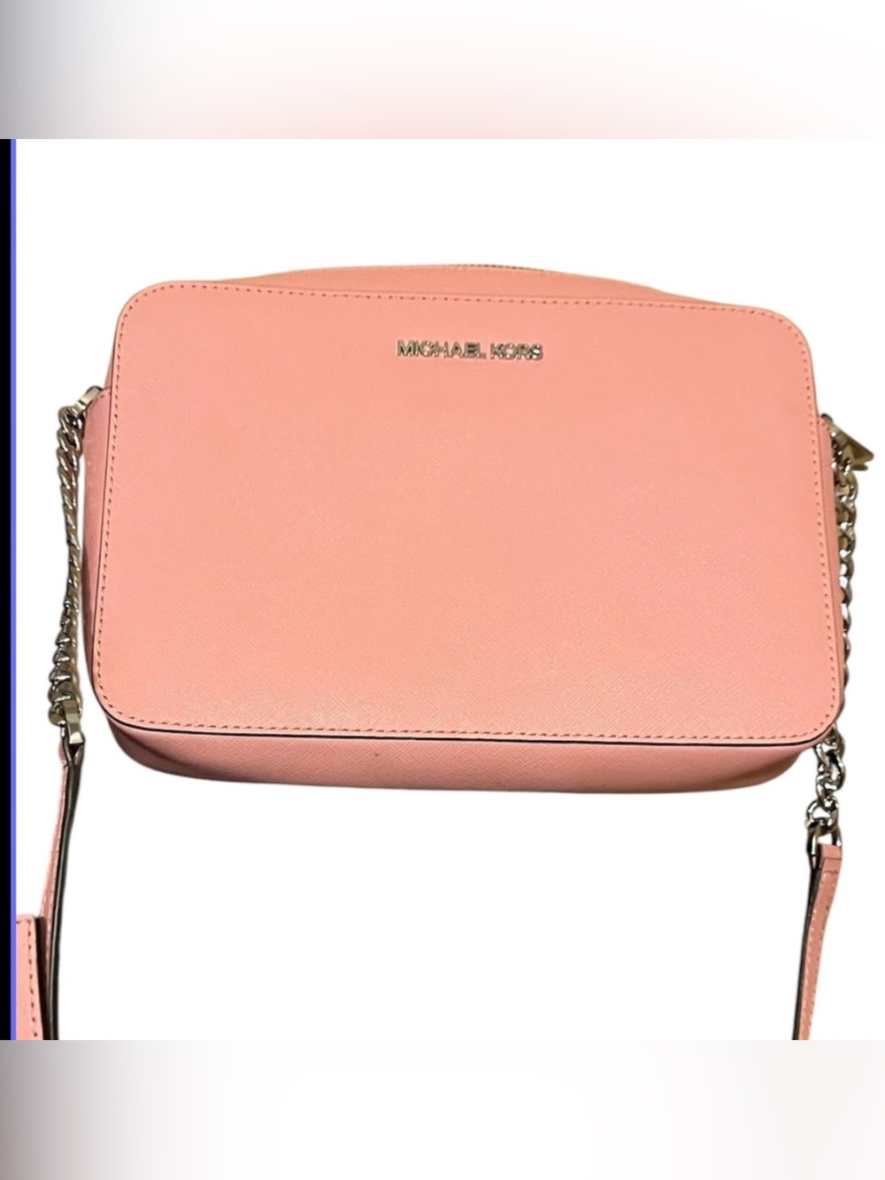 Michael Kors Pink Coral Crossbody Camera Bag NWT